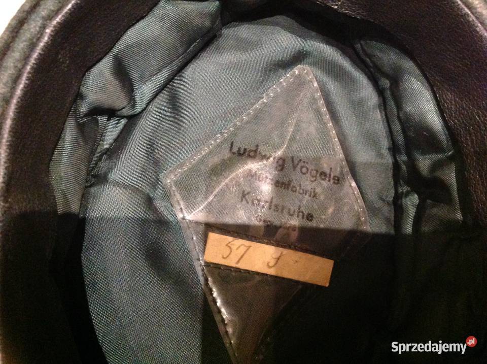 Stara Niemiecka Czapka Wojskowa Sygnowana sprzedam