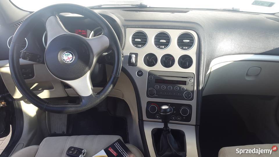 Piękna Alfa Romeo 159 czarny metalic Alcantara ABS 159 Bolesławiec