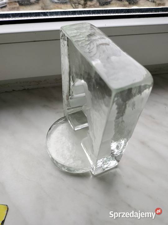 Świecznik szklany przycisk do papieru choinka Pozostałe