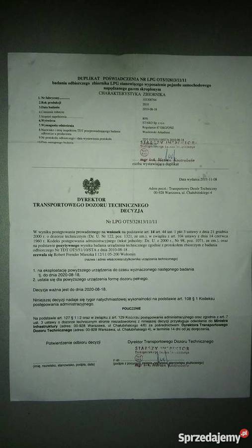 butla lpg STAKO 48 litrów Mińsk Mazowiecki