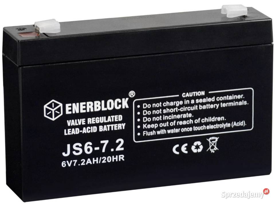 Akumulator ENERBLOCK AGM JS672 6V 72Ah