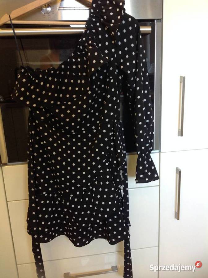 Mini Sukienka Hiszpanka Damska w Grochy S j Nowa Nowa Sól