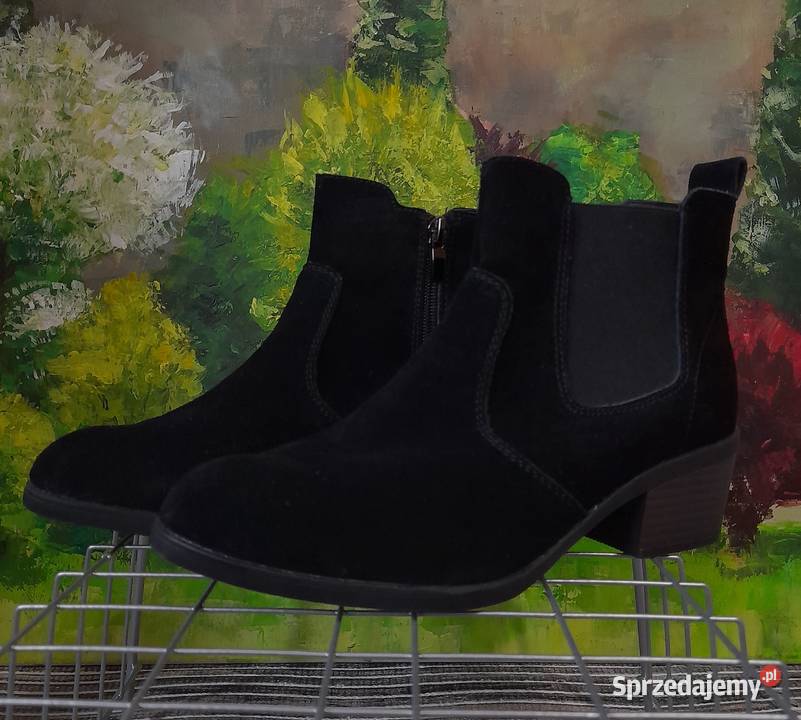 Nowe eleganckie botki damskie 38 TomRose skóra Jarosław