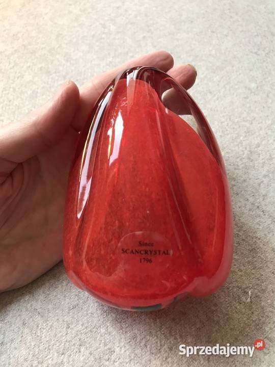 Szklana papryka Scancrystal Estonia vintage Warszawa