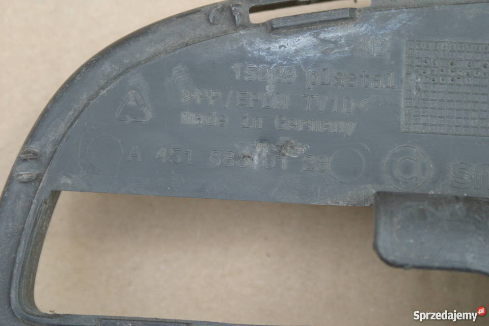 SMART FORTWO 451 KRATKA ZDERZAKA PRZÓD PRZEDNIA osobowe lubuskie Bieleń