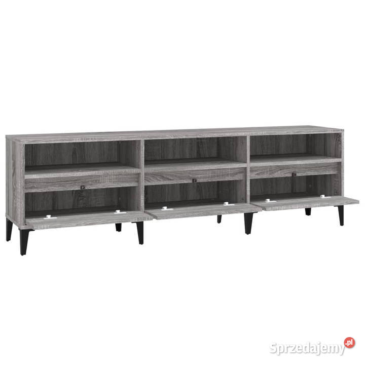 Szafka pod TV szary dąb sonoma 150x30x445 Meble