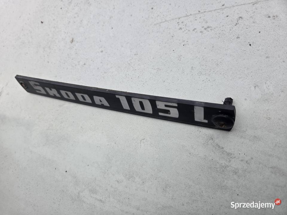 Skoda 105L napis emblemat osobowe śląskie Gliwice sprzedam