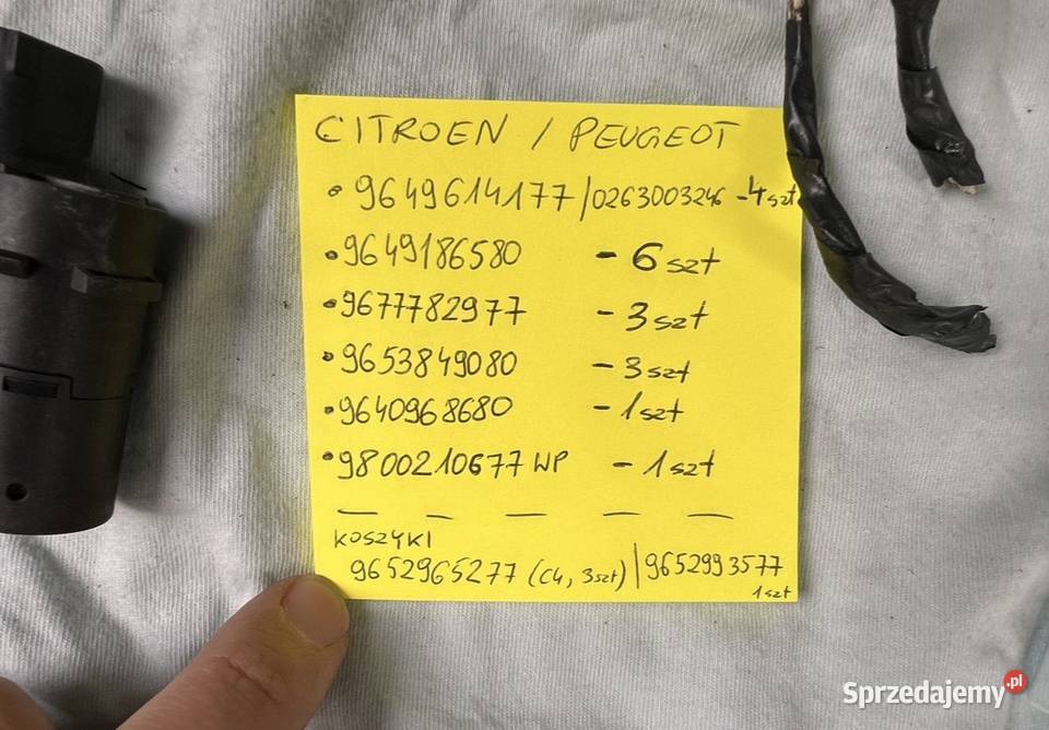 Czujniki Parkowania PDC Citron Peugeot