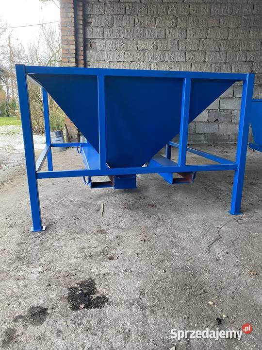 Kosz zasypowy do big bag bufor paczkarka 1 m3 sprzedam