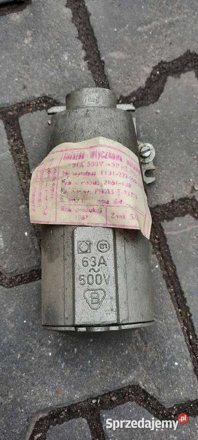 Gniazdo siłowe metalowe 63A płaskie bolce Myślenice