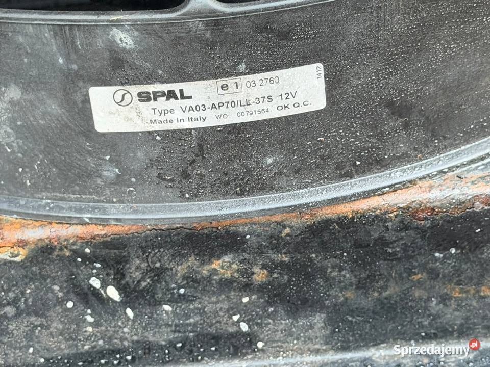Chłodnica oleju z wentylatorem elektrycznym SPAL śląskie Antonie