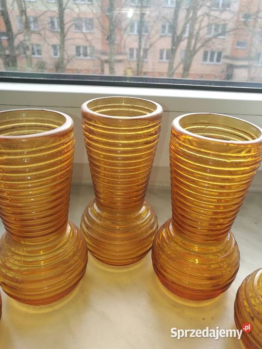 Wazonik prążki prądniczanka prl