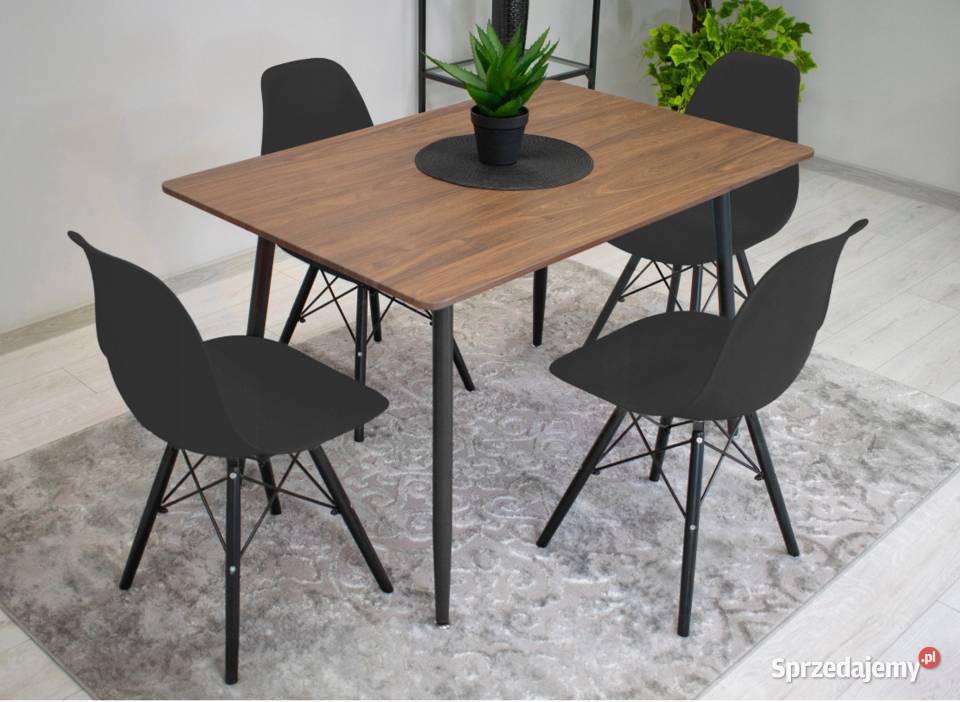 Krzesło do kuchni jadalni biura DSW Czarne NOWE Choroszcz