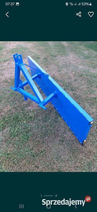 Spych pług do śniegu na tył ciągnika odśnieżarka Krosno