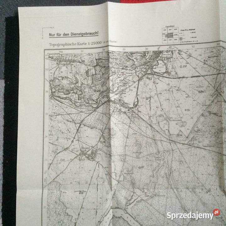 1213 Niemiecka Mapa Kalisza Szczecin