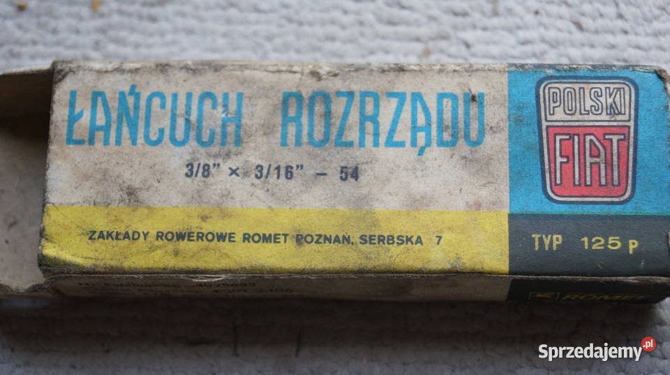 Łańcuch rozrządu Fiat 125p oryginał Romet Mrowino sprzedam