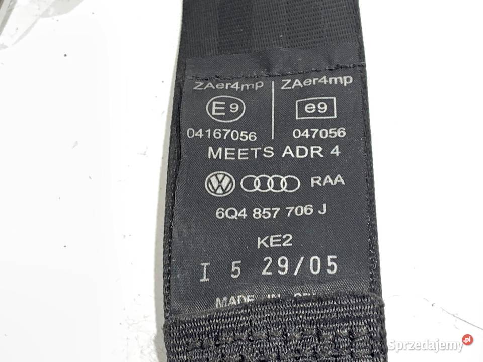 PAS BEZPIECZEŃSTWA PRAWY PRZÓD VW POLO IV 9N