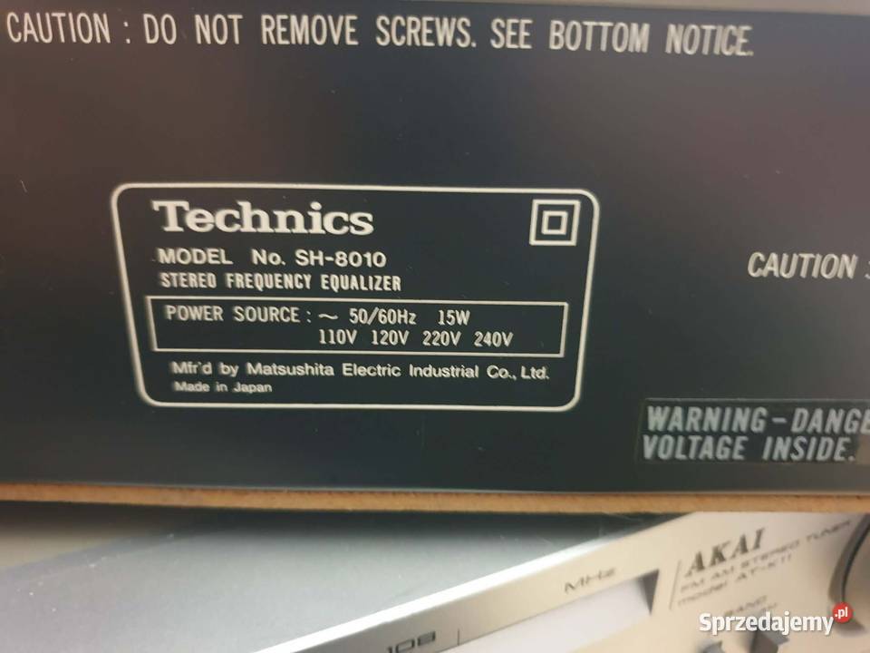 Technics sh 8010 korektor graficzny Wieże i miniwieże Leżajsk sprzedam