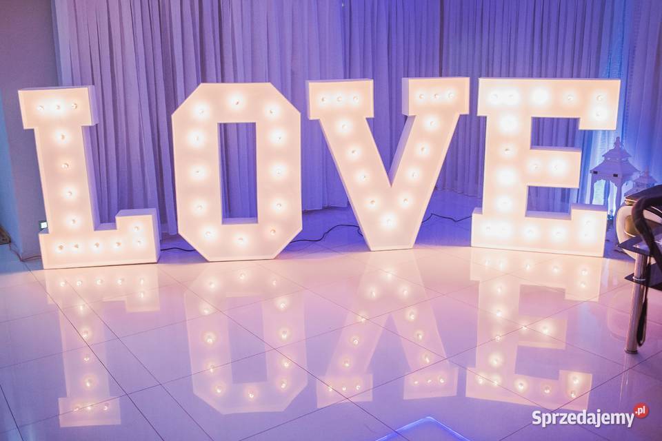 Świcące Love ciężki dym foto budka wynajem obsługa imprez