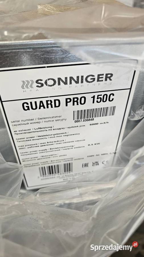 Kurtyna powietrzna zimna Sonniger GUARD PRO 150C
