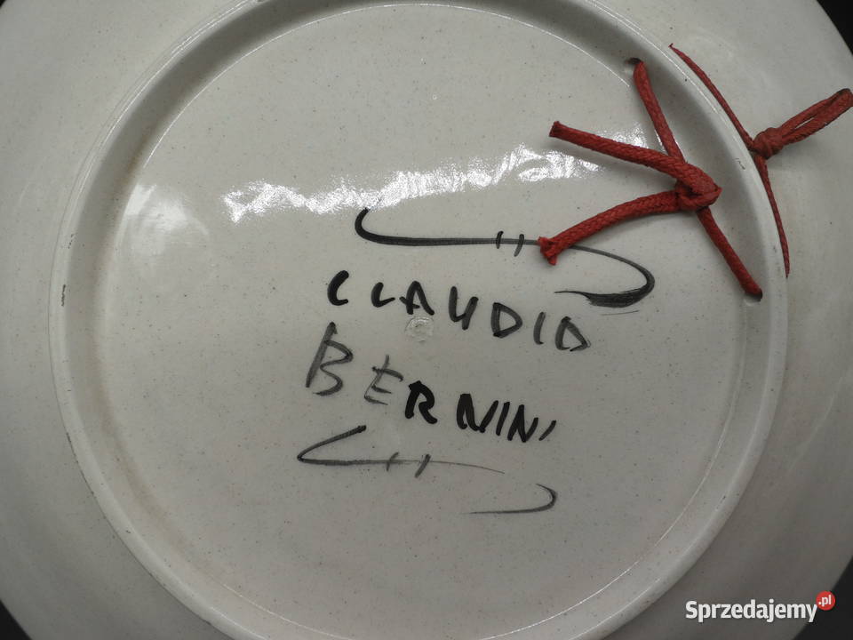Ceramiczny talerz Claudio Bernini Porcelana i szkło Raszków