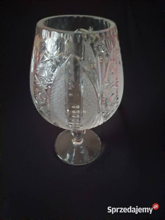 Piękne kryształowe kielichy wazony śląskie Gliwice