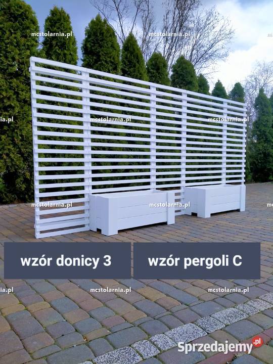 donica z pergolą skrzynia pergola plotek żaluzja Warszawa sprzedam