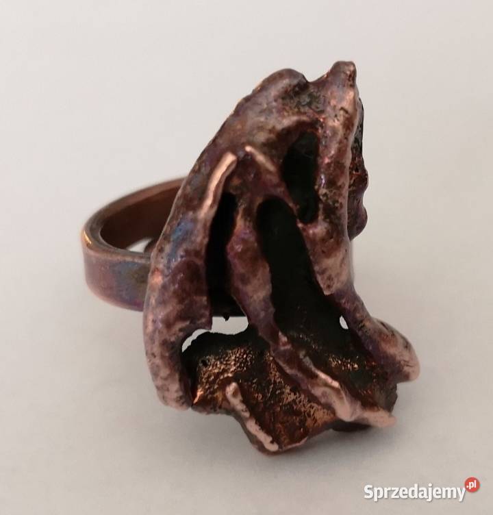 Unikatowy pierścionek z miedzi Jarmark śląskie Katowice