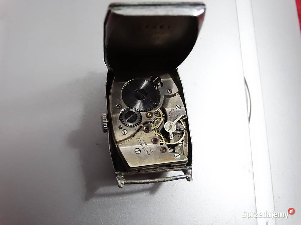 Szwajcarski Vintage Art Dco 15 Jewels SPRAWNY Biłgoraj