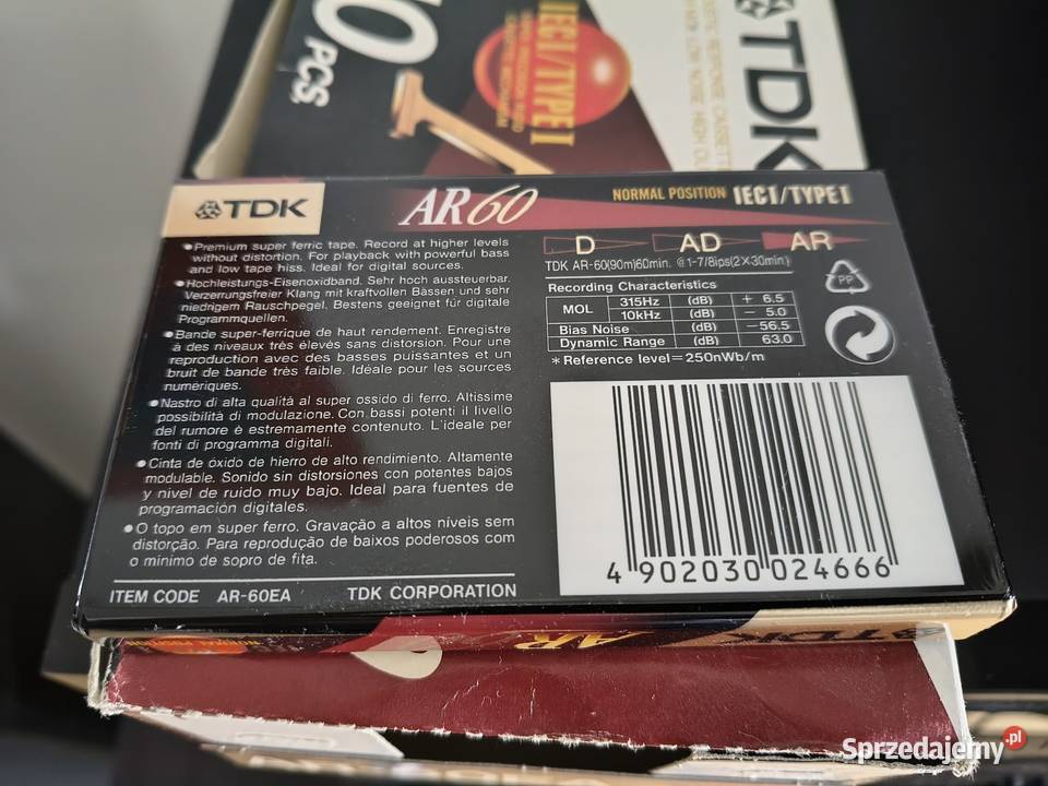 Kasety magnetofonowe TDK AR60 AR60 żelazo nowe Warszawa
