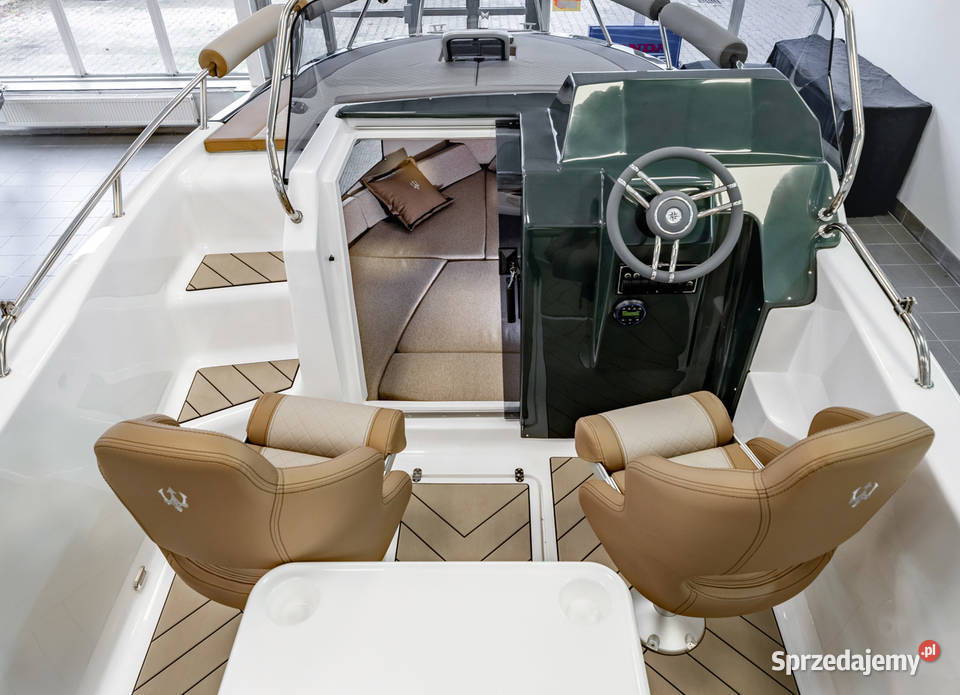 ŁÓDZ MOTOROWA TRIDENT 640 SUNDECK Z PRZYCZEPĄ Łodzie i motorówki Inne pojazdy i łodzie Wrocław sprzedam
