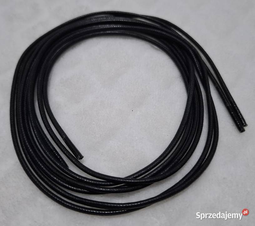 Sznurówki 101 okrągłe woskowane 2mm czarne Czeladź sprzedam