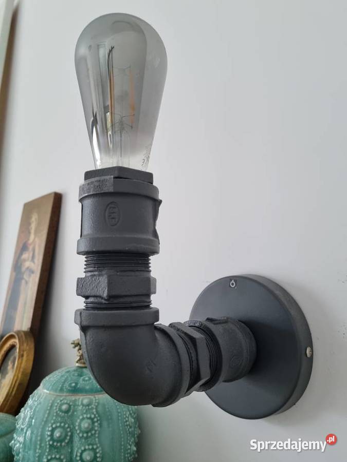 lampki nocne w stylu industrialnym