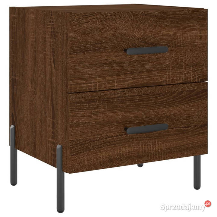Szafki nocne 2 brązowy dąb 40x35x475 WM827339 Nocne Warszawa