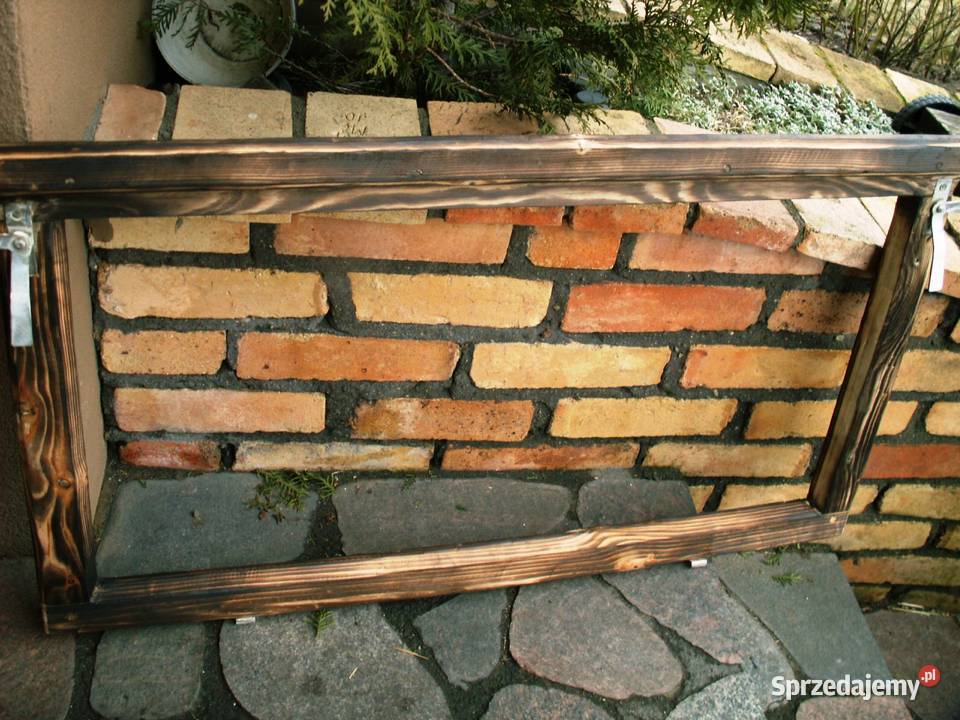 Stare okno rama okienna retro loft lustro Ełk