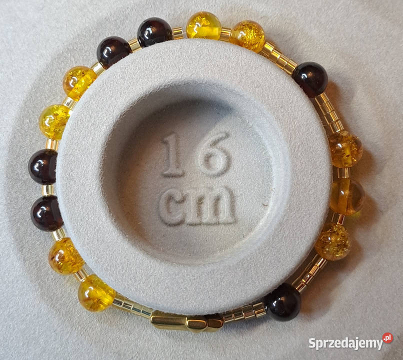 Bransoletka różaniec dziesiątka różańca BURSZTYN Warszawa