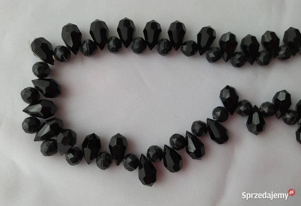 Naszyjnik KORAL ŁEZKA czarny Hajnówka