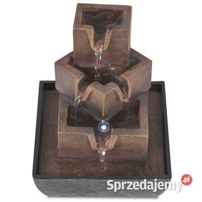 Fontanna pokojowa ze światłem LED żywica Warszawa