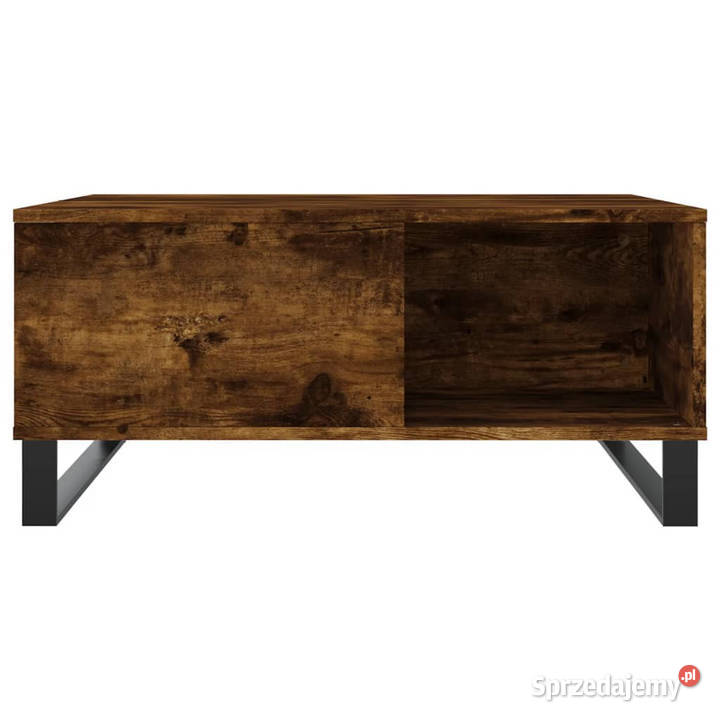 Stolik kawowy przydymiony dąb 80x80x365 WM830793 mazowieckie Warszawa