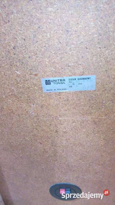 Stare kolumny głośnikowe UNITRA Tonsil z czasów Dobieszowice