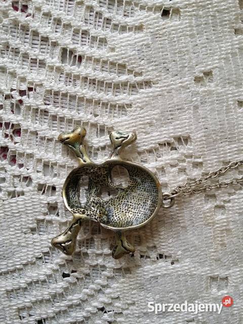 Stary wisior z łańcuszkiem czaszka małopolskie Ochojno