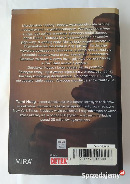 SPIRALA ZBRODNI Tami Hoag Hajnówka sprzedam
