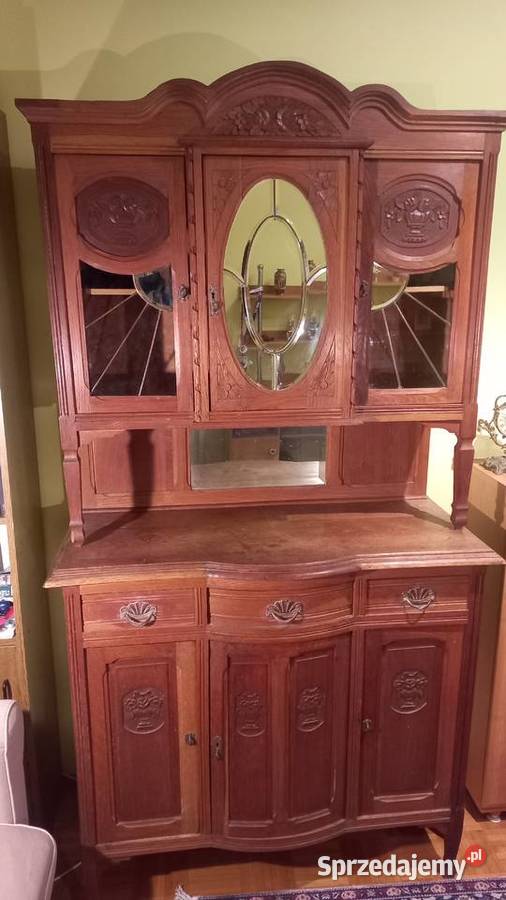Kredens secesyjny z lustrami mazowieckie Warszawa