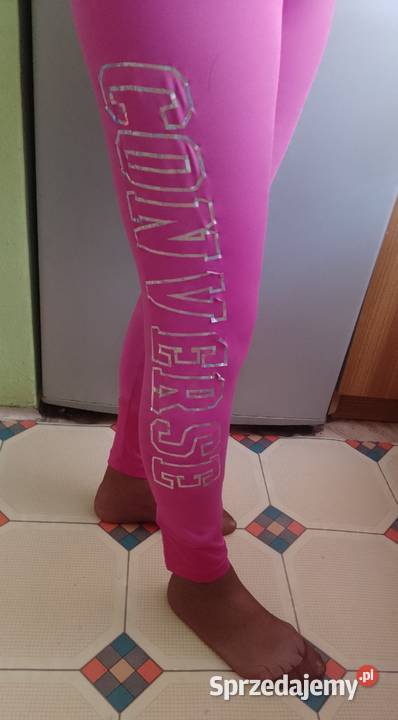 XL Converse Różowe bogato zdobione legginsy Kraków sprzedam