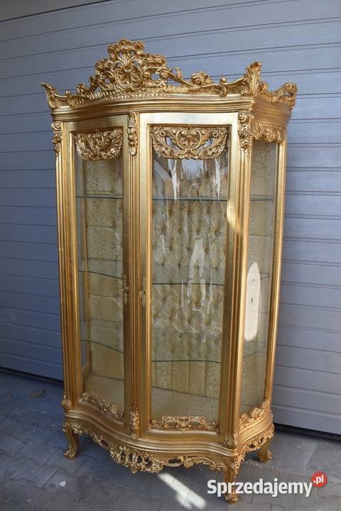 Duża Francuska Witryna 100 Drewno GIĘTE SZYBY Kraków