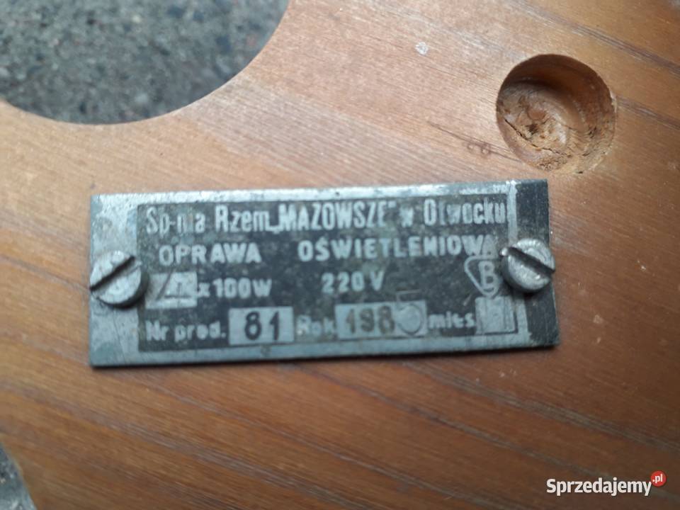 Lampa drewniana oryginalna
