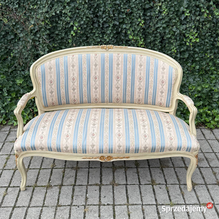 Stylowa pałacowa sofa kanapa Ludwik XVI Rokoko zachodniopomorskie Dobrzany