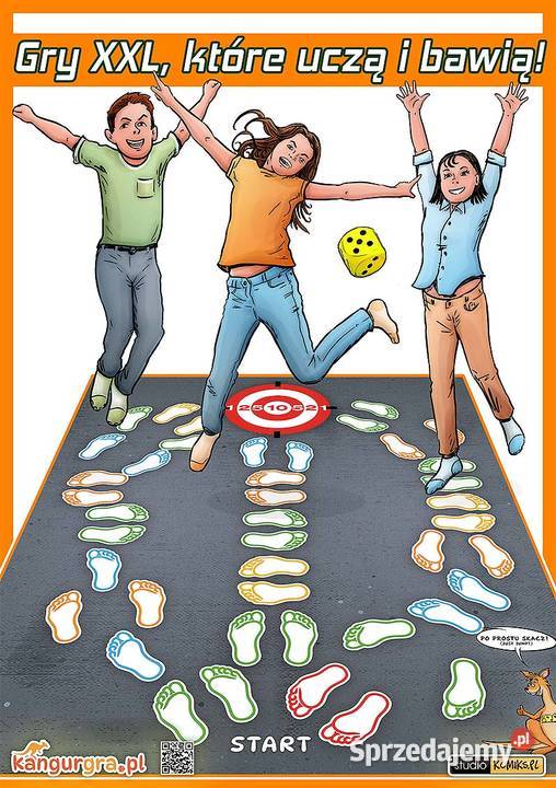 STÓPKI KOMBO gra podłogowa XXL DZIECI do