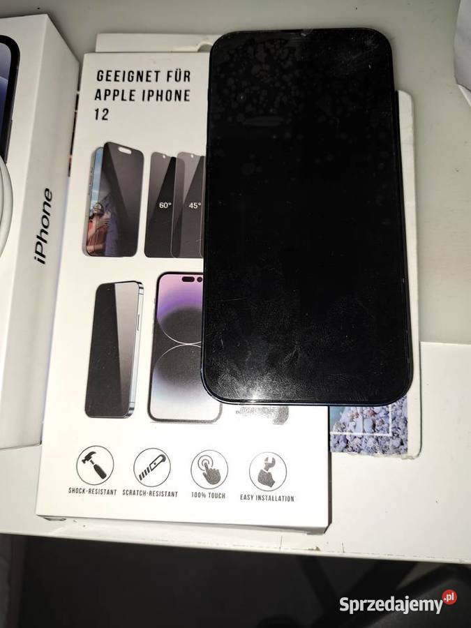 Iphone 12 czarny sprawny komplet mazowieckie Warszawa