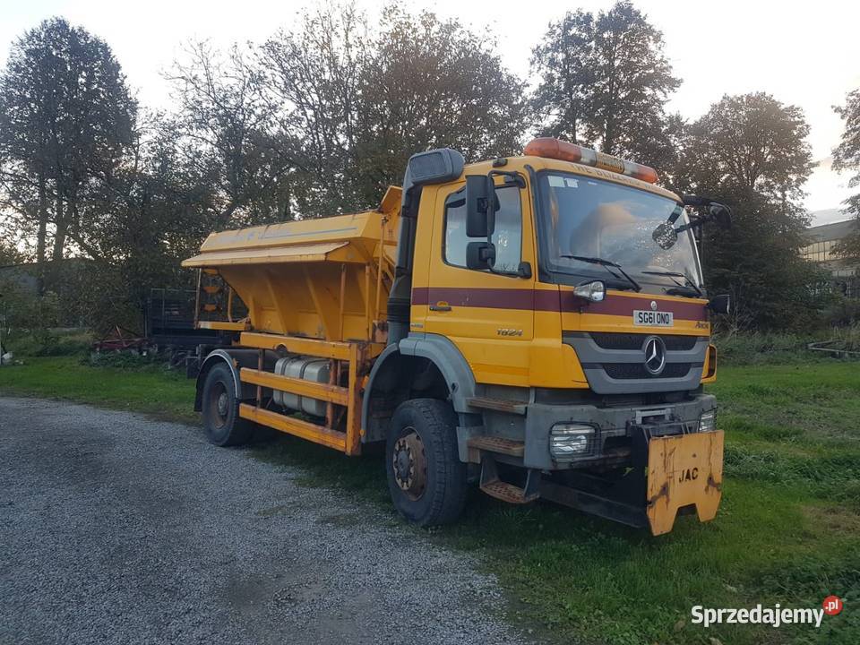 Mercedes Axor 1824 4x4 piaskarka solarka econ Pługi (piaskarki)